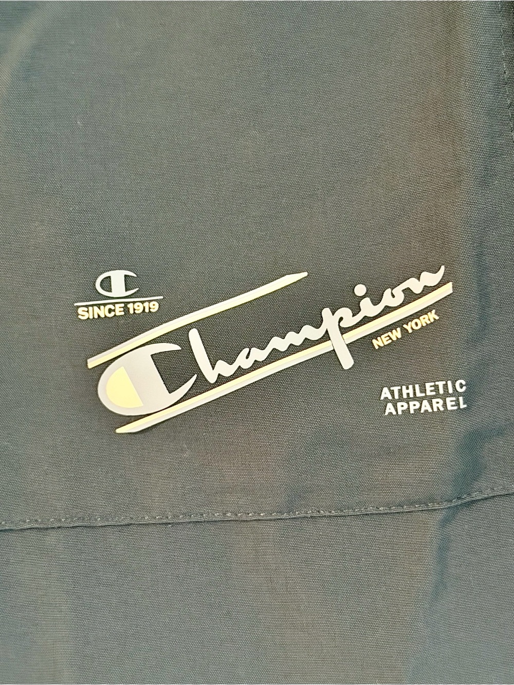 Champion Dark Teal Jacket with White Logo - Picture 3 of 6